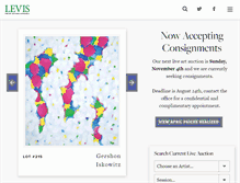 Tablet Screenshot of levisauctions.com